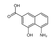 5-氨基-4-羟基-2-萘羧酸结构式