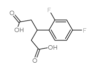 3-(2,4-二氟苯基)-戊二酸结构式