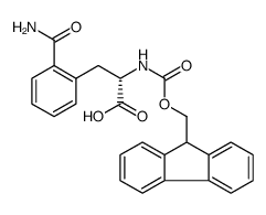 Fmoc-L-2-氨基甲酰基苯基丙氨酸结构式