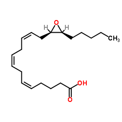 14(S),15(R)-Epoxy-(5Z,8Z,11Z)-eicosatrienoic acid Structure