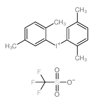 双(2,5-二甲苯基)碘鎓三氟甲磺酸盐结构式
