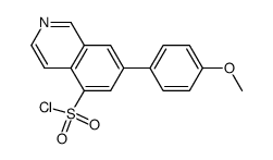 7-(4-methoxy-phenyl)-isoquinoline-5-sulfonyl chloride Structure