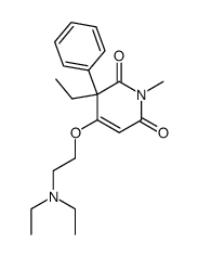 3-ethyl-4-(2-diethylamino-ethoxy)-1-methyl-3-phenyl-3H-pyridine-2,6-dione Structure