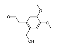 (2-hydroxymethyl-4,5-dimethoxy-phenyl)-acetaldehyde Structure