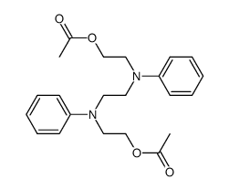 N,N'-Diphenyl-N,N'-bis-(2-acetoxy-aethyl)-aethylendiamin结构式