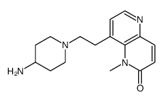 8-[2-(4-amino-1-piperidinyl)ethyl]-1-methyl-1,5-naphthyridin-2(1H)-one Structure