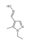 1-ethyl-5-methyl-1H-pyrazole-4-carbaldehyde oxime Structure