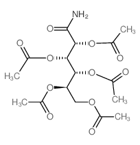 Gluconamide, pentaacetate (en)结构式