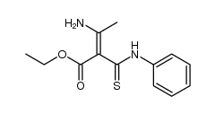 ethyl 3-amino-2-phenylaminothiocarbonyl-2-butyrate Structure