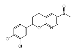 2-(3,4-dichlorophenyl)-6-methylsulfinyl-3,4-dihydro-2H-pyrano[2,3-b]pyridine structure