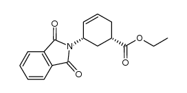 (1S,5S)-ethyl 5-(1,3-dioxoisoindolin-2-yl)cyclohex-3-enecarboxylate结构式