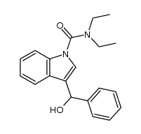 3-(hydroxyphenylmethyl)indole-1-carboxylic acid diethylamide结构式
