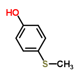 4-(甲硫基)苯酚结构式