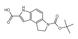 3-((tert-butoxy)carbonyl)-1,2-dihydro-3H-pyrrolo[3,2-e]indole-7-carboxylic acid结构式