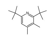 3,4-dimethyl-2,6-diterbutylpyridine结构式