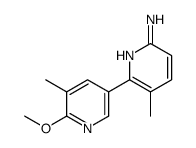6-(6-methoxy-5-methylpyridin-3-yl)-5-methylpyridin-2-amine结构式