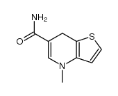 6-carbamoyl 4,7-dihydro thieno[3,2-b]pyridine结构式