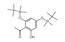 2',4'-O-bis(tert-butyldimethylsilyl)-6'-hydroxyacetophenone结构式