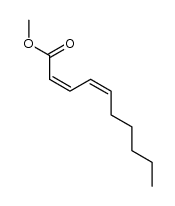 methyl (2Z,4Z)-2,4-decadienoate Structure
