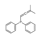 3-methylbuta-1,2-dienyl(diphenyl)phosphane结构式