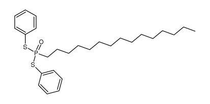 S,S-diphenyl pentadecylphosphonodithioate Structure