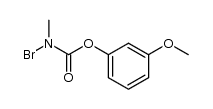 m-methoxyphenyl N-bromo-N-methylcarbamate结构式