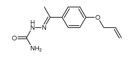 p-Allyloxyacetophenone semicarbazone结构式