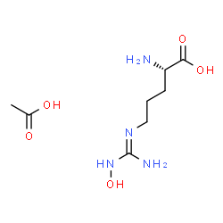 L-hydroxy Arginine (acetate)结构式