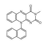 (+)-3-methyl-10-(1-naphthyl)isoalloxazine Structure