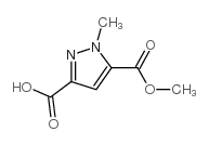 5-甲氧甲酰基-1-甲基-3-羧酸吡唑结构式