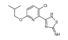 3-(3-氯-6-异丁氧基吡啶-2-基)-1,2,4-噻二唑-5-胺结构式