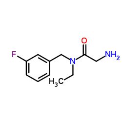 N-Ethyl-N-(3-fluorobenzyl)glycinamide结构式