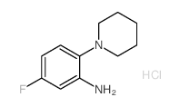 5-Fluoro-2-piperidin-1-ylaniline hydrochloride structure