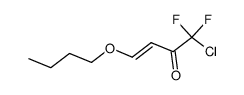 4-butoxy-1-chloro-1,1-difluorobut-3-en-2-one结构式
