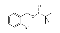 2-bromobenzyl 2-methylpropane-2-sulfinate结构式