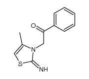 2-imino-4-methyl-3-phenacyl-2,3-dihydrothiazole Structure