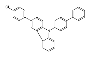 3-(4-chlorophenyl)-9-(4-phenylphenyl)carbazole Structure