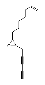 2-hept-6-enyl-3-penta-2,4-diynyloxirane结构式