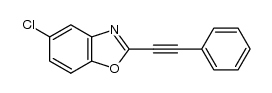 5-chloro-2-(phenylethynyl)benzoxazole Structure