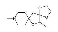 10,14-dimethyl-1,4,13-trioxa-10-azadispiro[4.1.57.25]tetradecane结构式