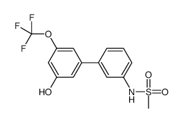 N-[3-[3-hydroxy-5-(trifluoromethoxy)phenyl]phenyl]methanesulfonamide Structure