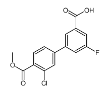3-(3-chloro-4-methoxycarbonylphenyl)-5-fluorobenzoic acid Structure