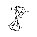 Lithium, ferrocenyl-(8CI,9CI)结构式