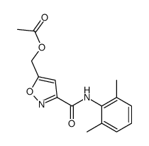 [3-[(2,6-dimethylphenyl)carbamoyl]-1,2-oxazol-5-yl]methyl acetate结构式