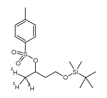(+/-)-[1,1,1-d3]-4-(tert-butyldimethylsilyloxy)-2-(p-toluenesulfonyloxy)butane结构式