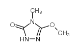 4-甲基-5-甲氧基-1,2,4-三唑啉-3-酮结构式