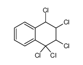 1,1,2,3,4-pentachloro-1,2,3,4-tetrahydro-naphthalene Structure
