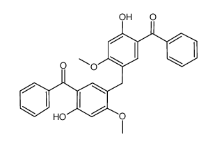 5,5'-Methylenebis(2-hydroxy-4-methoxybenzophenone) Structure