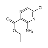 3-氨基-5-氯吡嗪-2-羧酸乙酯结构式