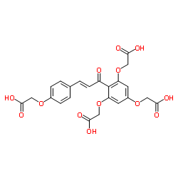2,2',2''-[[2-[(2E)-3-[4-(Carboxymethoxy)phenyl]-1-oxo-2-propen-1-yl]-1,3,5-benzenetriyl]tris(oxy)]trisacetic acid Structure